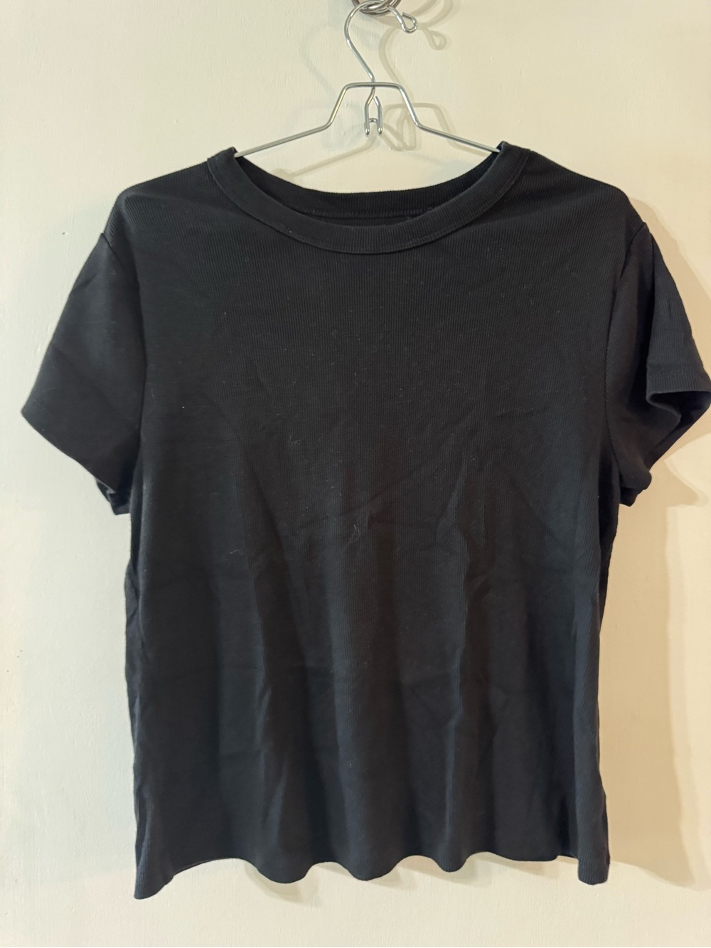 Old Navy Black Short Sleeve Crewneck Tee